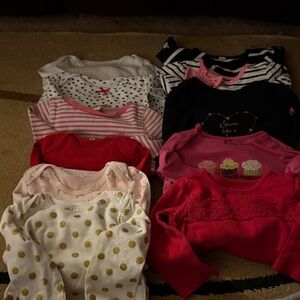 Carter's Assorted Bodysuits - Red, Pink, White, Black, Gold